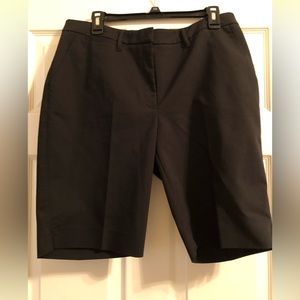 Black Bermuda dress shorts